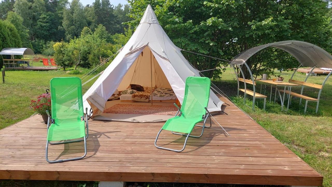Hotel Glamping Fluffy Horns - Glempings Pukainie Ragi Plieņciems Exteriér fotografie